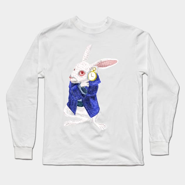 The White Rabbit Long Sleeve T-Shirt by wakkala